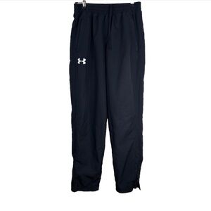 Under Armour Vital Woven Pants M Ripstop Mesh Lined Heatgear Track Pants Black